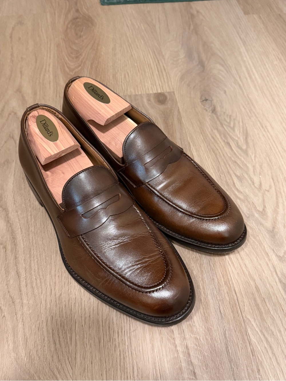 Thursday Boot Company Brown Leather Penny Loafers